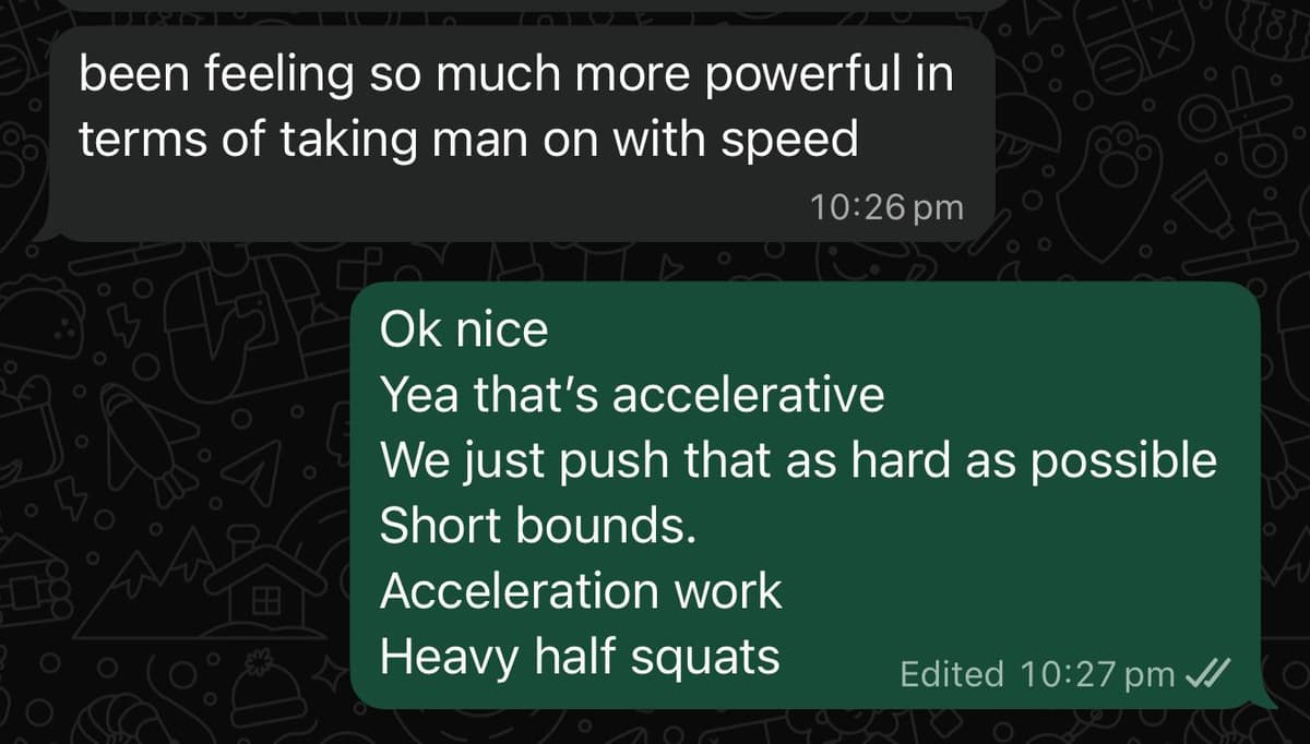Real client message — Match feedback